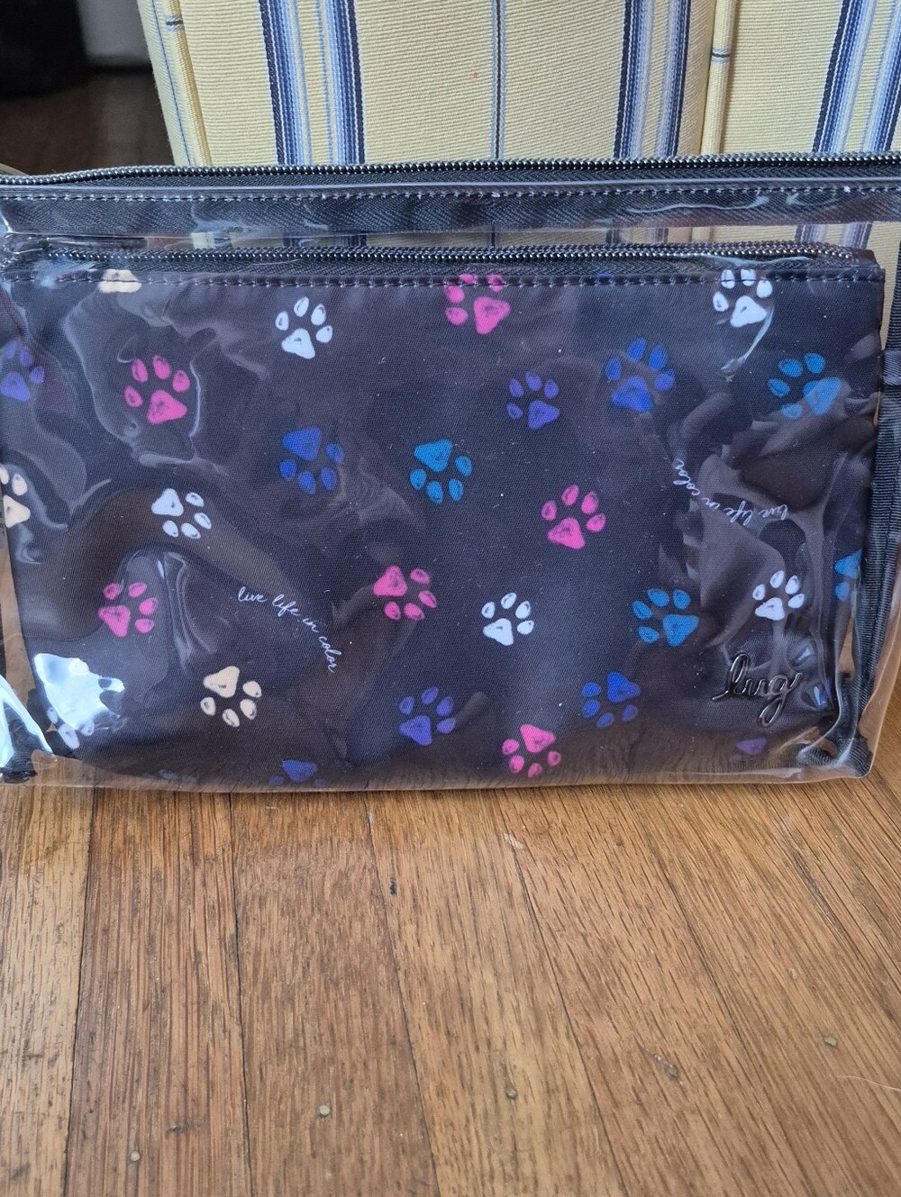 Lug Tackle Pouch Set In Paws Black NWOT